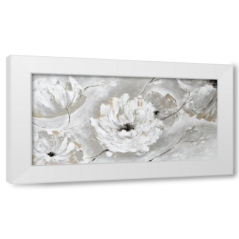 Silver Sun Garden White Modern Wood Framed Art Print by Craven, Katrina