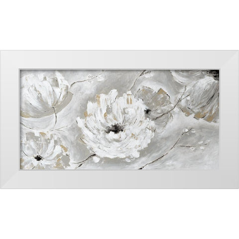 Silver Sun Garden White Modern Wood Framed Art Print by Craven, Katrina