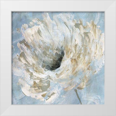 Blue Blanc II White Modern Wood Framed Art Print by Craven, Katrina