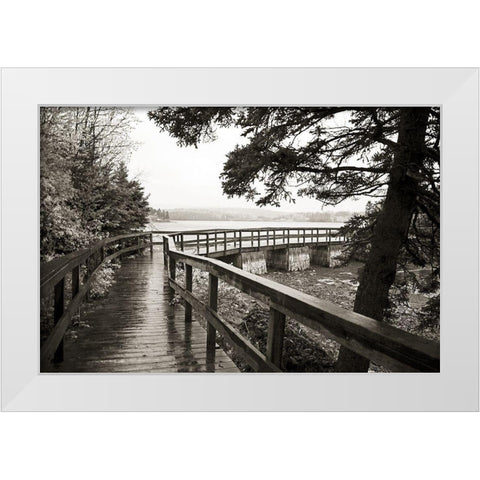 Nova Scotia White Modern Wood Framed Art Print by Wilt, Kymri