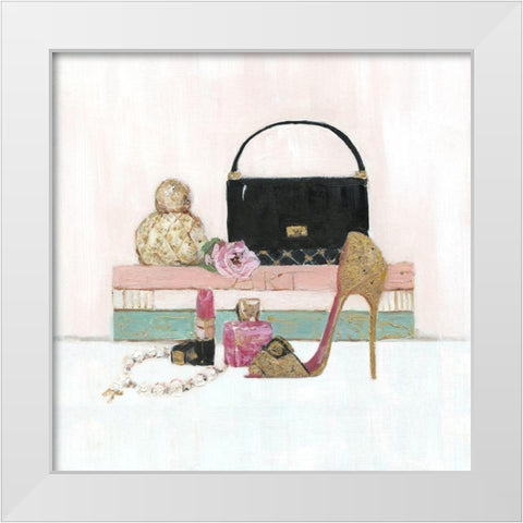 Fashionista II White Modern Wood Framed Art Print by Swatland, Sally