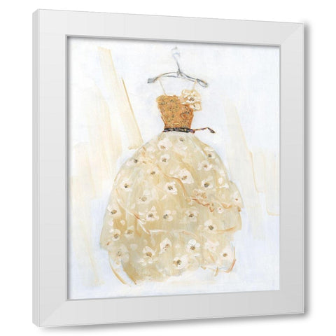 Ball Gown I White Modern Wood Framed Art Print by Swatland, Sally