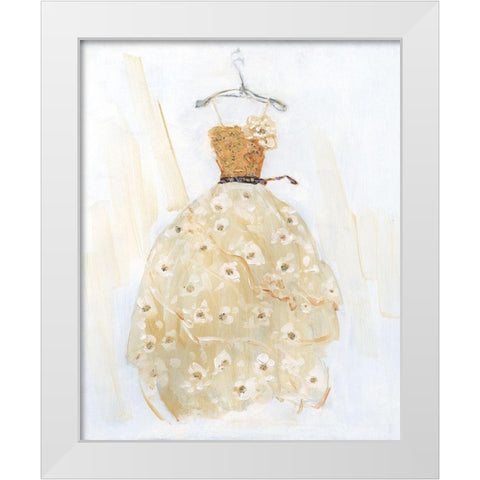 Ball Gown I White Modern Wood Framed Art Print by Swatland, Sally