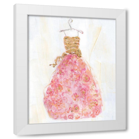 Ball Gown II White Modern Wood Framed Art Print by Swatland, Sally