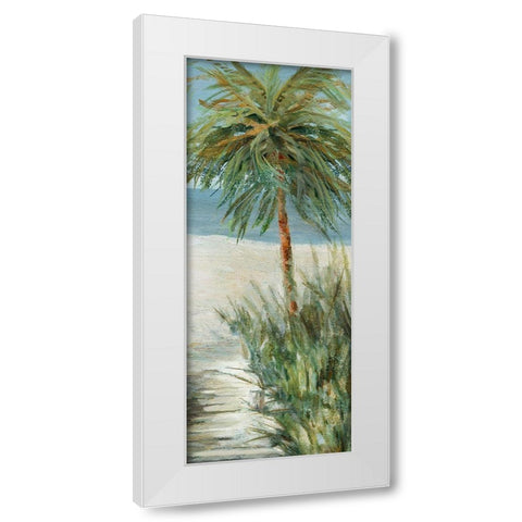 Beach Walk II White Modern Wood Framed Art Print by Robinson, Carol