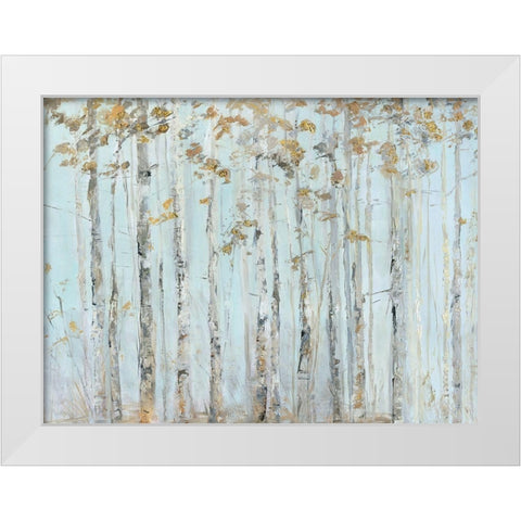 Soft Birch Forest White Modern Wood Framed Art Print by Swatland, Sally