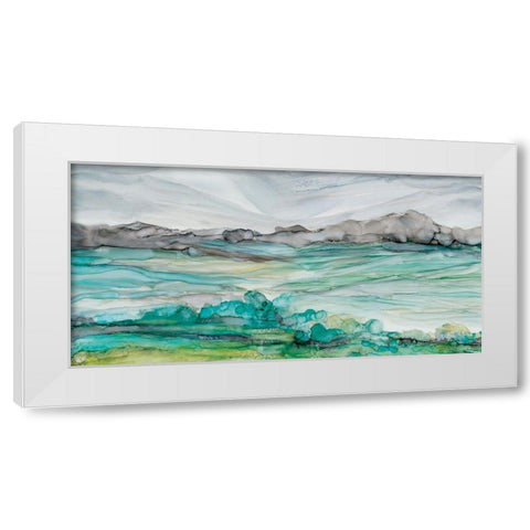 Marble Seas White Modern Wood Framed Art Print by Robinson, Carol