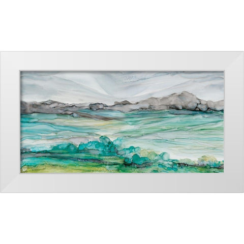 Marble Seas White Modern Wood Framed Art Print by Robinson, Carol