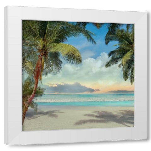 A Found Paradise I White Modern Wood Framed Art Print by Calascibetta, Mike