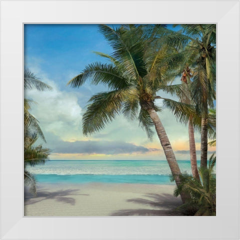 A Found Paradise II White Modern Wood Framed Art Print by Calascibetta, Mike