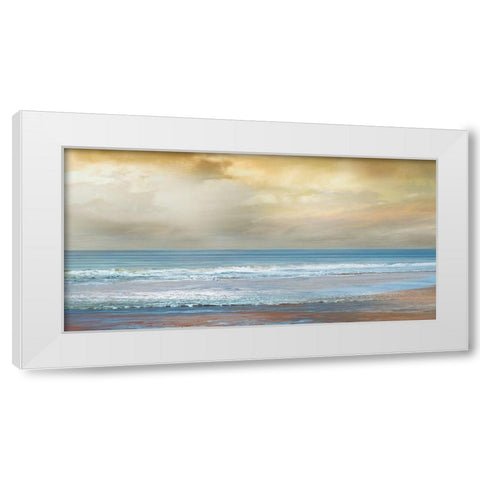 Beach Dreams White Modern Wood Framed Art Print by Calascibetta, Mike