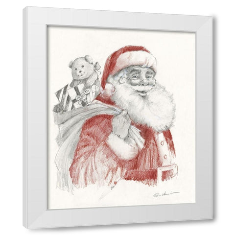 Ready for Christmas White Modern Wood Framed Art Print by Manning, Ruane