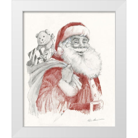Ready for Christmas White Modern Wood Framed Art Print by Manning, Ruane