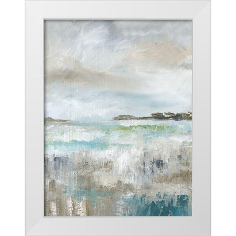 Soft Vista I White Modern Wood Framed Art Print by Nan