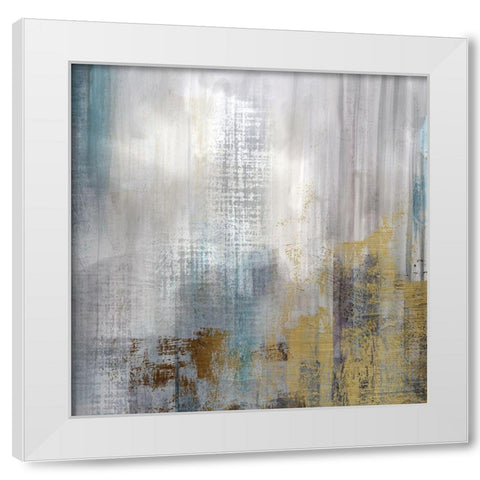 Misty Sky I White Modern Wood Framed Art Print by Nan