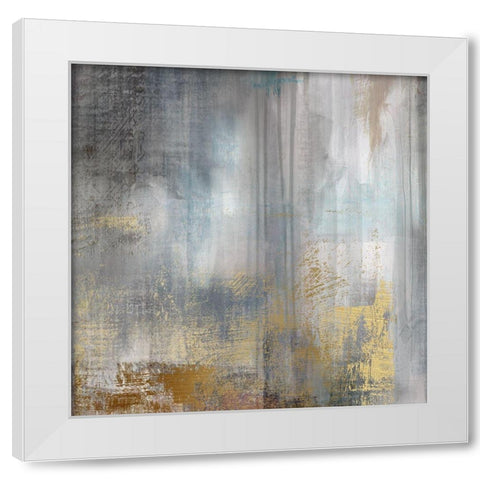 Misty Sky II White Modern Wood Framed Art Print by Nan