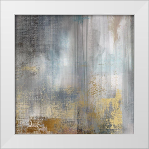 Misty Sky II White Modern Wood Framed Art Print by Nan