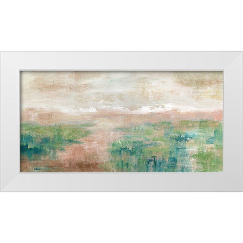 Sea Oats I White Modern Wood Framed Art Print by Nan