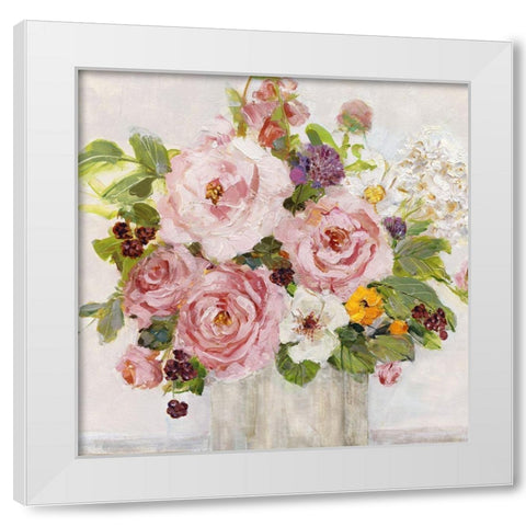 Becoming Blush I White Modern Wood Framed Art Print by Swatland, Sally