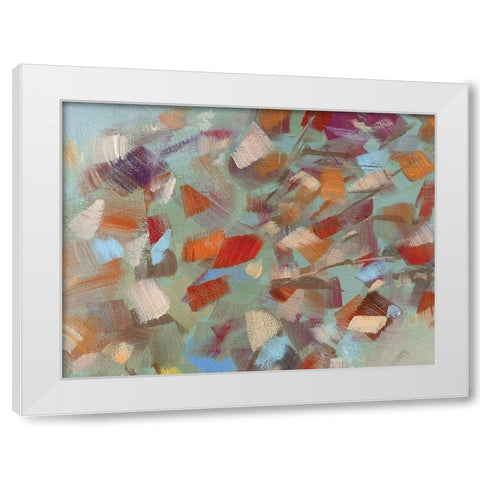 Confetti Party White Modern Wood Framed Art Print by Swatland, Sally