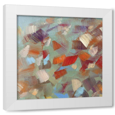 Confetti Party I White Modern Wood Framed Art Print by Swatland, Sally