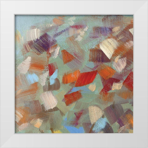 Confetti Party I White Modern Wood Framed Art Print by Swatland, Sally