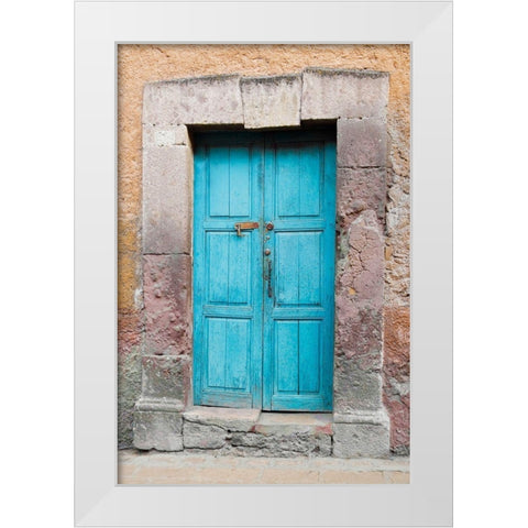 Topaz Door White Modern Wood Framed Art Print by Eggers, Julie