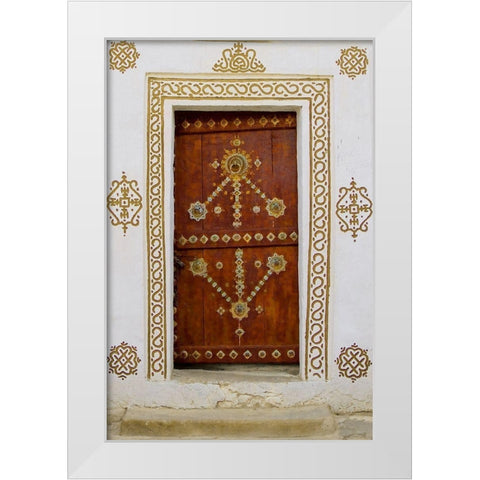 Oasis Door White Modern Wood Framed Art Print by Pavon, Aldo