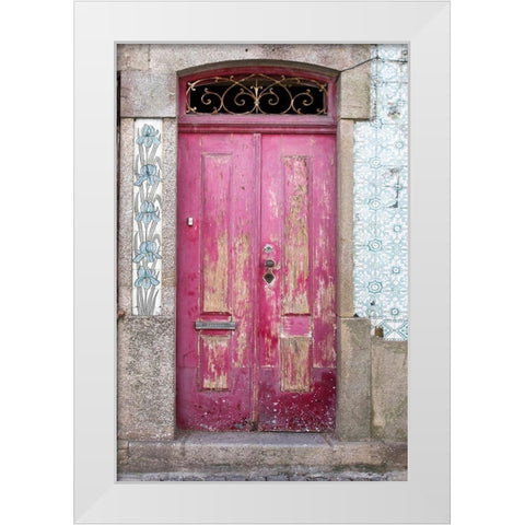 Portuguese Door White Modern Wood Framed Art Print by Wilson, Emily
