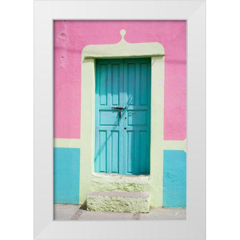 San Miguel Door White Modern Wood Framed Art Print by Eggers, Julie