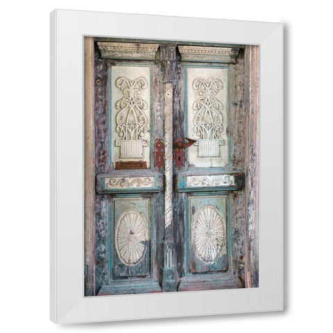 Baltic Door White Modern Wood Framed Art Print by Zwick, Martin
