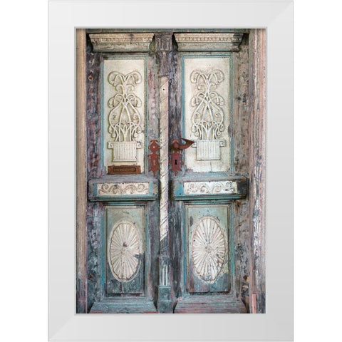 Baltic Door White Modern Wood Framed Art Print by Zwick, Martin