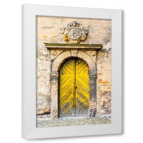 Moravian Door White Modern Wood Framed Art Print by Eggers, Julie