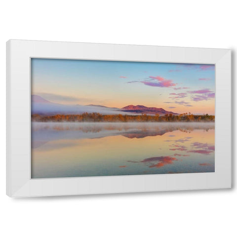 Waterton Lakes White Modern Wood Framed Art Print by Haney, Chuck