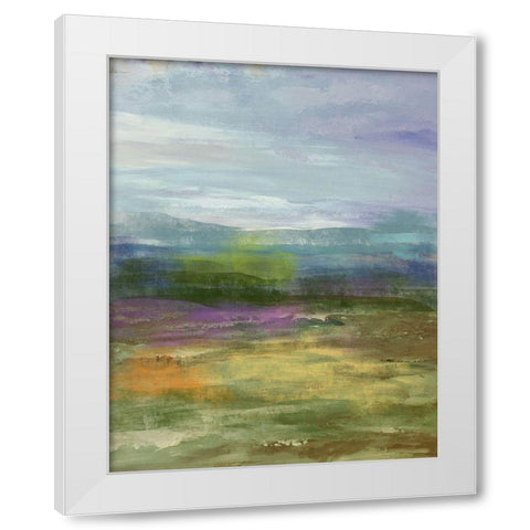 Highland White Modern Wood Framed Art Print by Nan