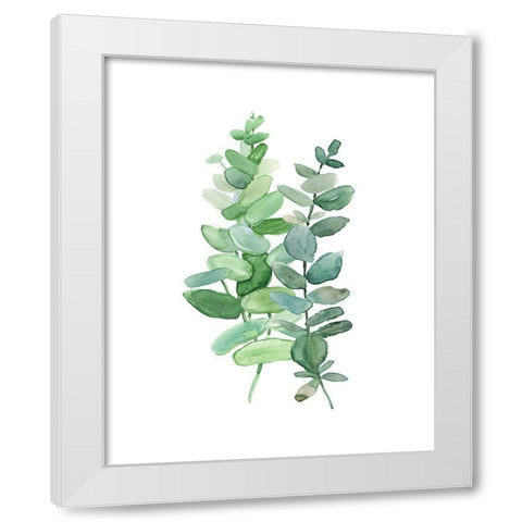 Eucalyptus II White Modern Wood Framed Art Print by Robinson, Carol