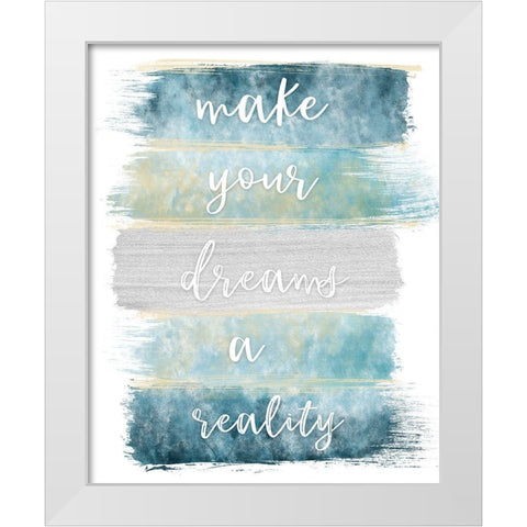 Dreams Realty White Modern Wood Framed Art Print by Carpentieri, Natalie