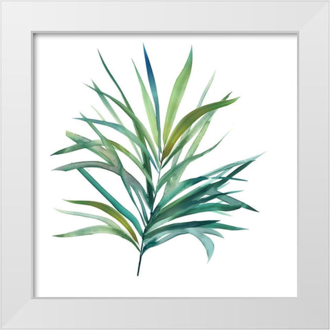 Palm Frond III White Modern Wood Framed Art Print by Robinson, Carol