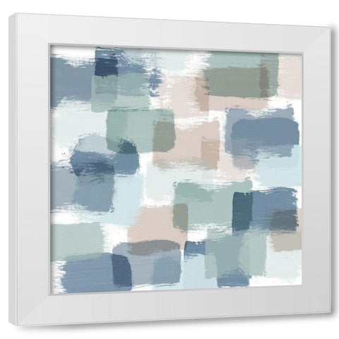 Distant Tides White Modern Wood Framed Art Print by Carpentieri, Natalie