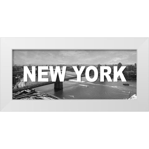 New York White Modern Wood Framed Art Print by Jill, Susan
