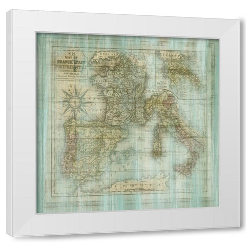 Well Traveled White Modern Wood Framed Art Print by Jill, Susan