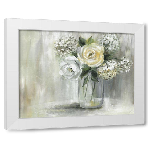 Summer Nuance II White Modern Wood Framed Art Print by Nan