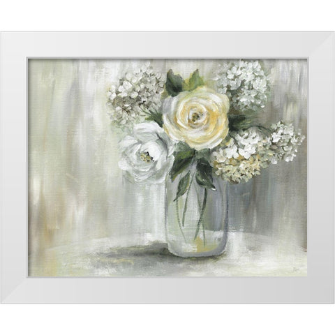 Summer Nuance II White Modern Wood Framed Art Print by Nan