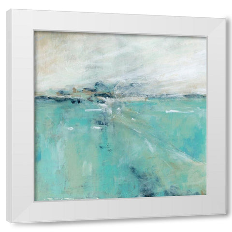 Oceans Expanse White Modern Wood Framed Art Print by Robinson, Carol