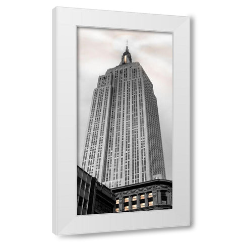 Empire State White Modern Wood Framed Art Print by Jill, Susan