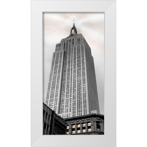 Empire State White Modern Wood Framed Art Print by Jill, Susan