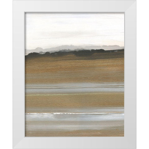 Field of Gold I White Modern Wood Framed Art Print by Jill, Susan