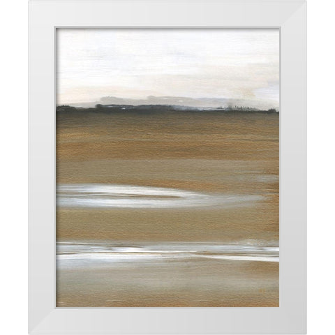 Field of Gold II White Modern Wood Framed Art Print by Jill, Susan