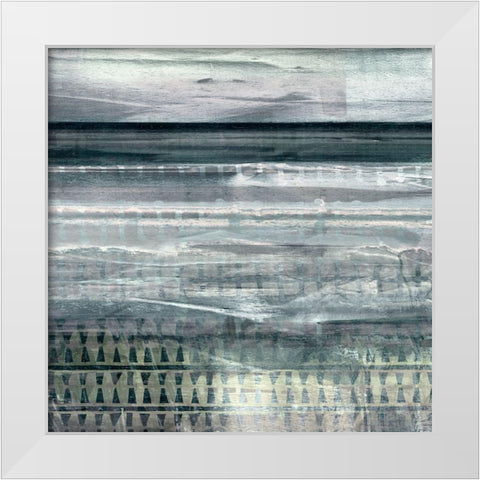 By The Bay II White Modern Wood Framed Art Print by Jill, Susan