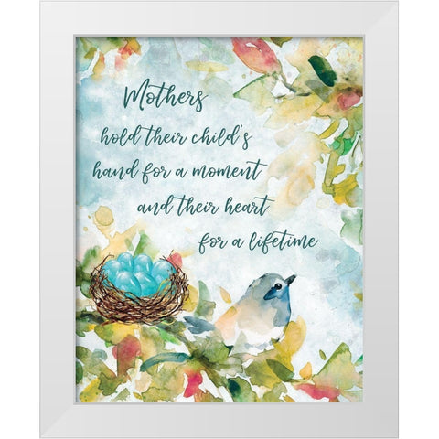 Mothers Nest I White Modern Wood Framed Art Print by Robinson, Carol